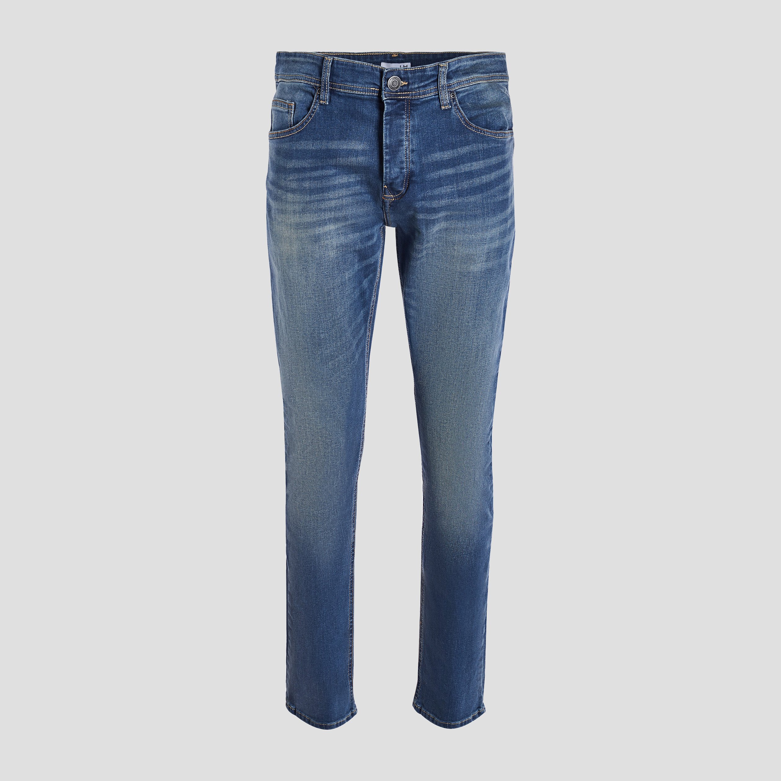 Jeans straight effet délavé denim dirty homme | La Halle