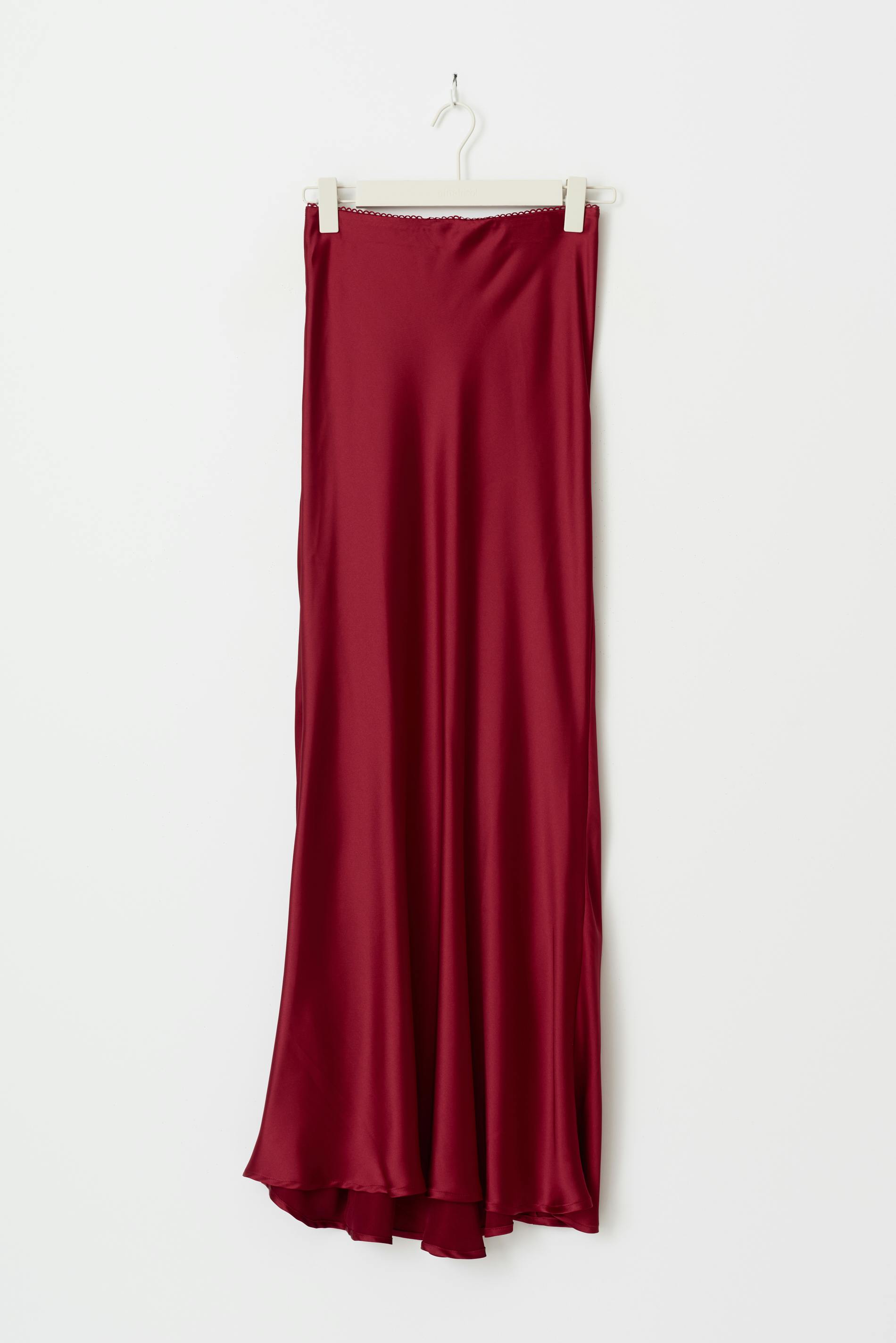 Satin maxi skirt