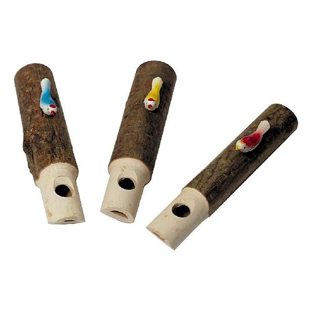 Bartl Vogelpfeife Kuckuckspfeife Haselnuss, aus Holz, für den Wald, Holzpfeife, Spielzeugpfeife, braun