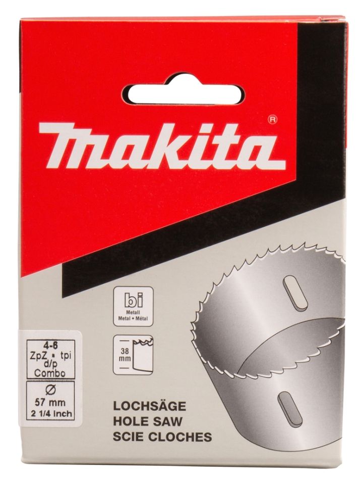 Makita Accessories P-35031 Carotă 57 mm HSS Bimetal Alb