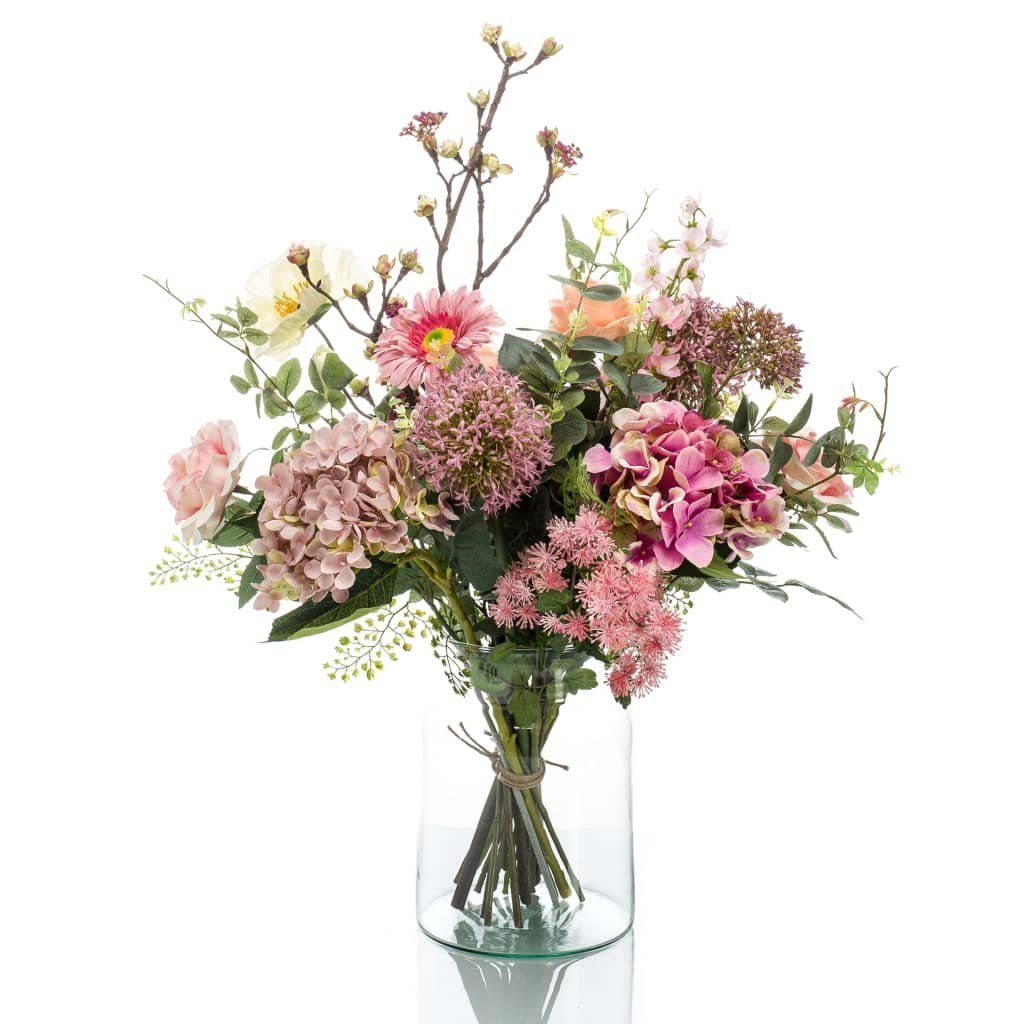 Kunstrasen Künstlicher Blumenstrauß Mistic Summer 65 cm Mehrfarbig, Emerald, Höhe: 65 mm