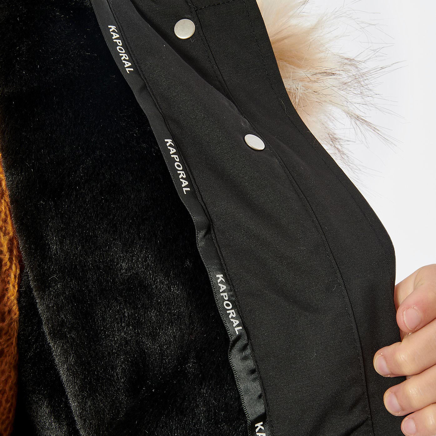 PYTTA  Parka noire femme
