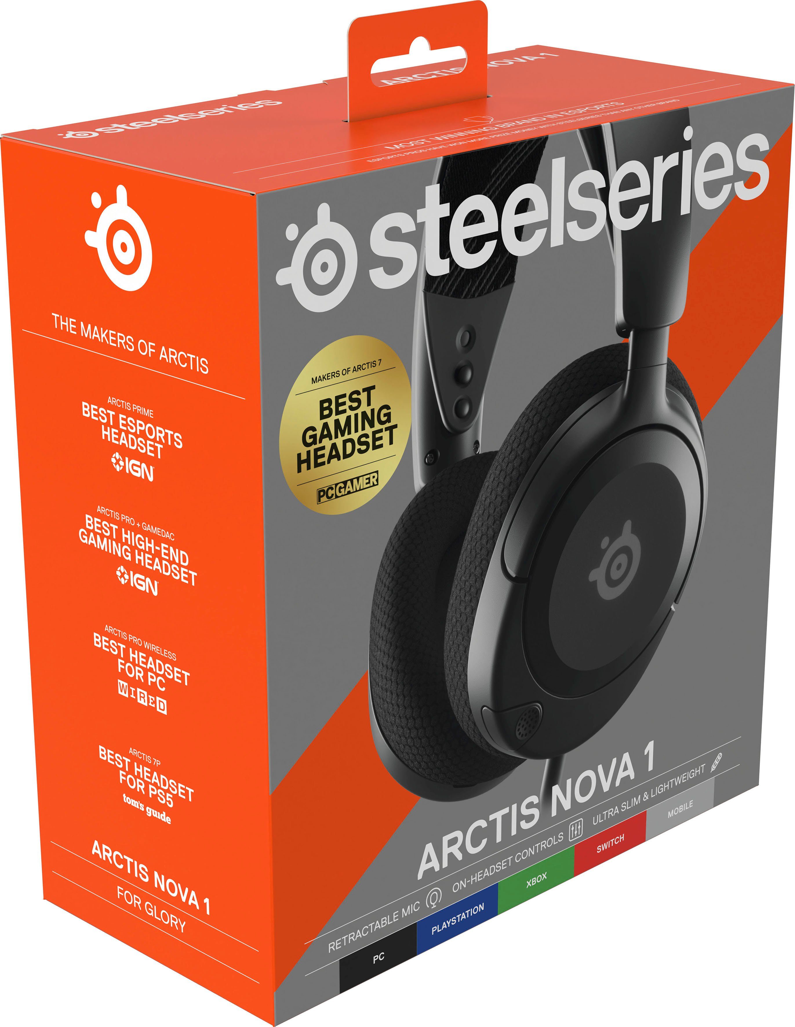SteelSeries Arctis Nova 1 Gaming-Headset (Noise-Cancelling)