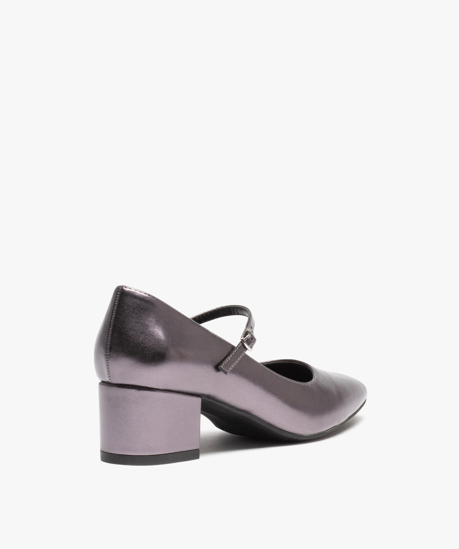 Babies femme vernies à talon moyen gris | GEMO