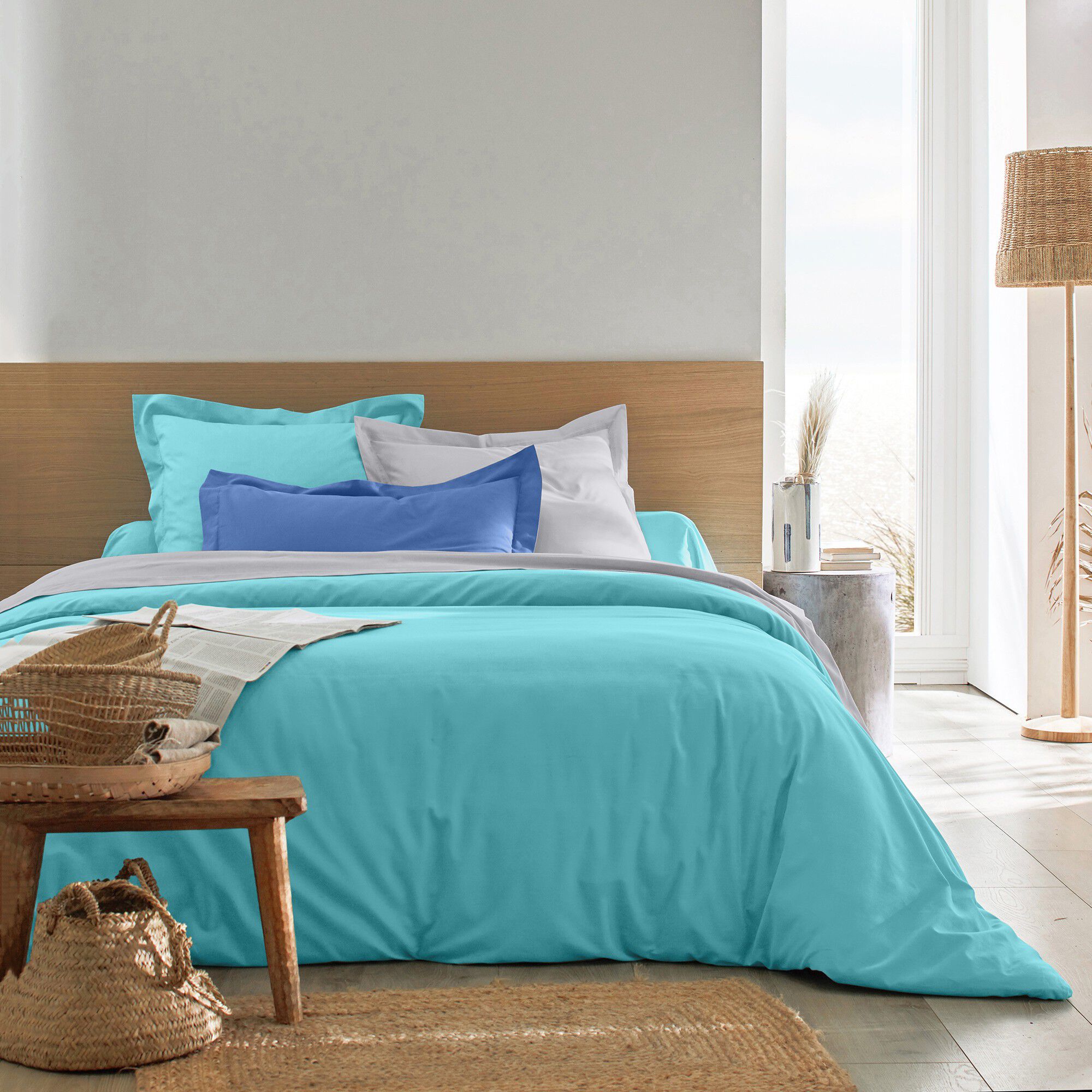 Linge de lit uni coton