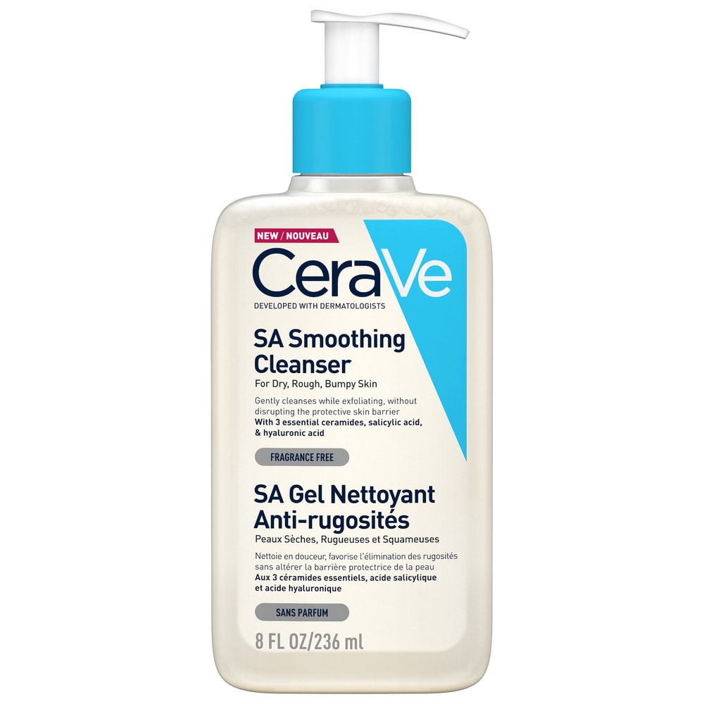 CeraVe Sa Anti-rugosités Gel Nettoyant Corps pour Peaux Sèches et Rugueuses