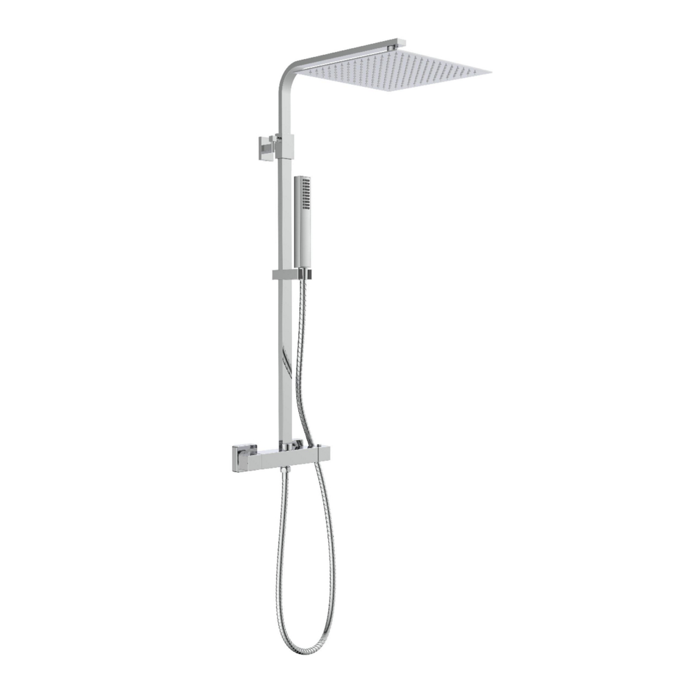 Schütte Duschset SUMBA, Duschsystem mit Thermostatarmatur Chrom