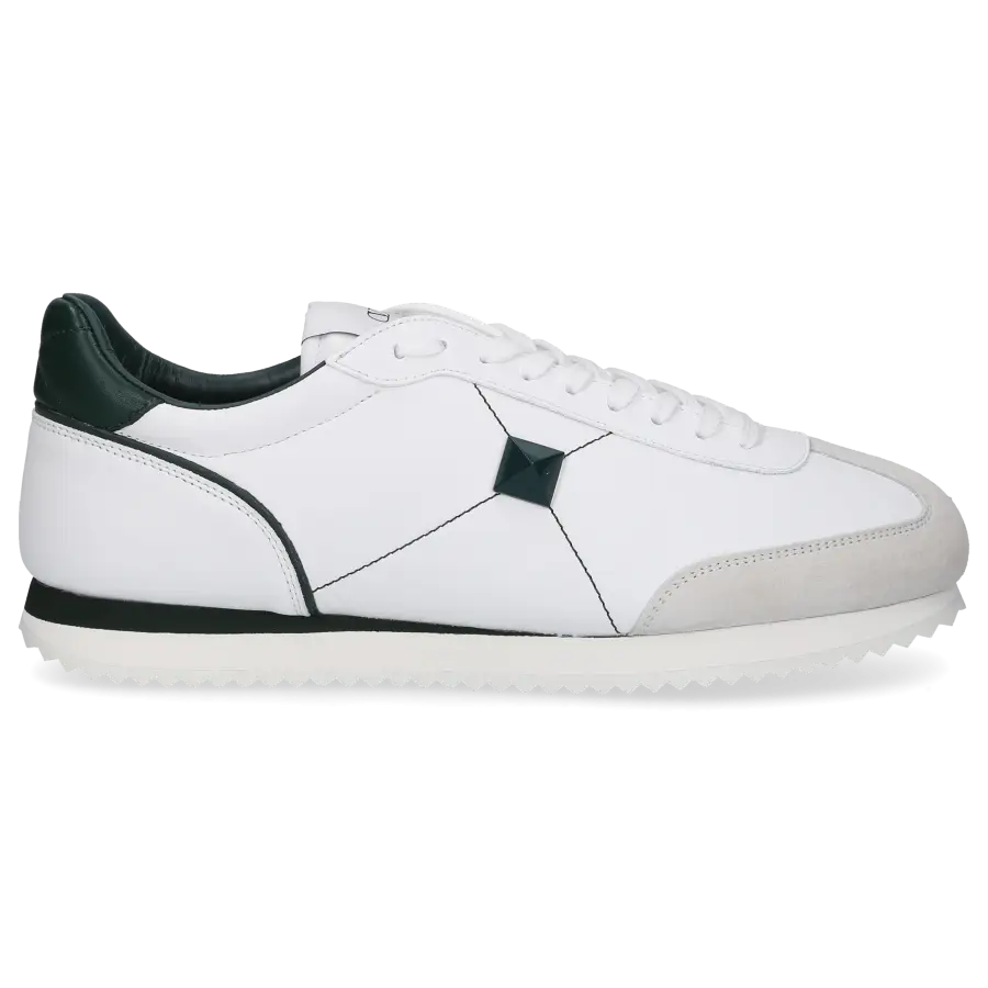 Valentino Garavani - Sneaker low STUD ARROUND Kalbsleder - weiß