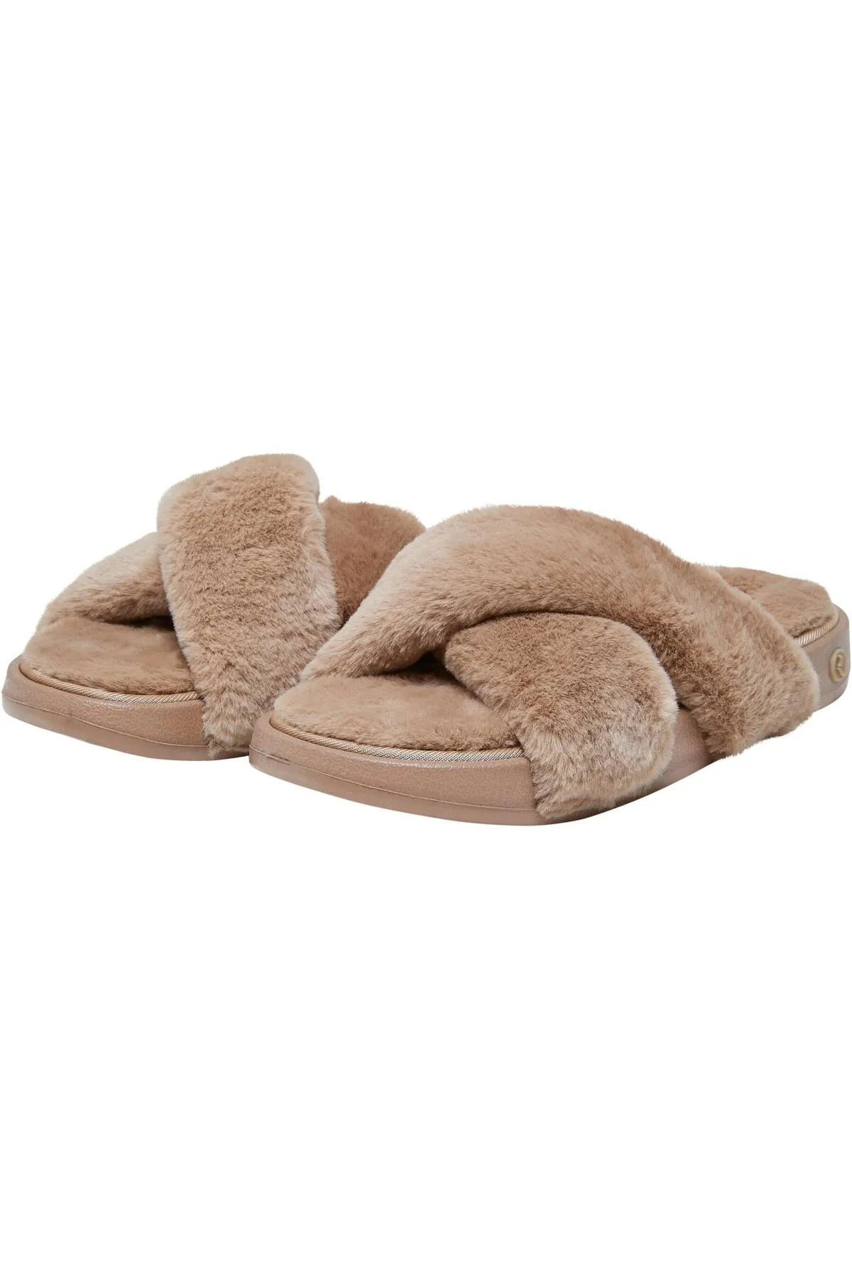 Romika  Damen RO22Q3-W009-023 ROMIKA Women Fake Fur Crossstrap Slide