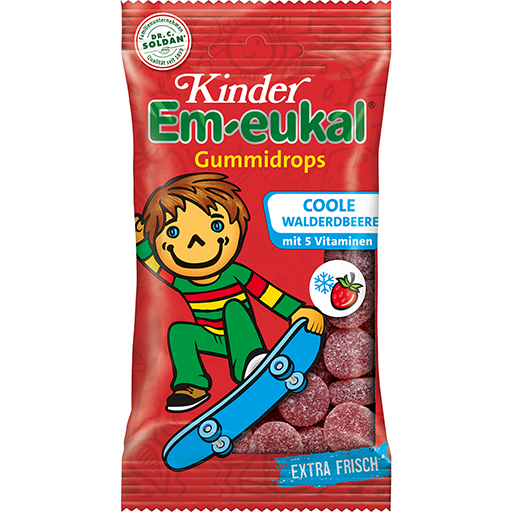 EM-EUKAL Kinder Gummidrops coole Walderdbeere zh.  75 g  Bonbons
