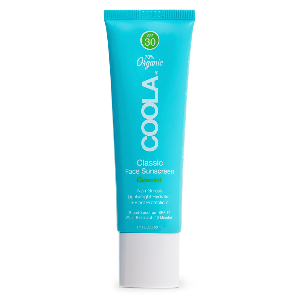 Coola Lotion Solaire Visage SPF30 au Concombre Protection solaire riche en ingrédientsnaturels hydratants et antioxydants