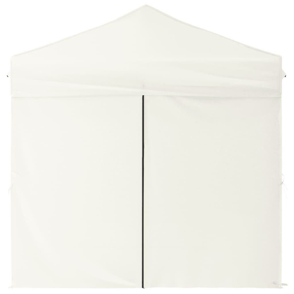 vidaXL Partyzelt Partyzelt Faltbar mit Seitenwänden Creme 2x2 m