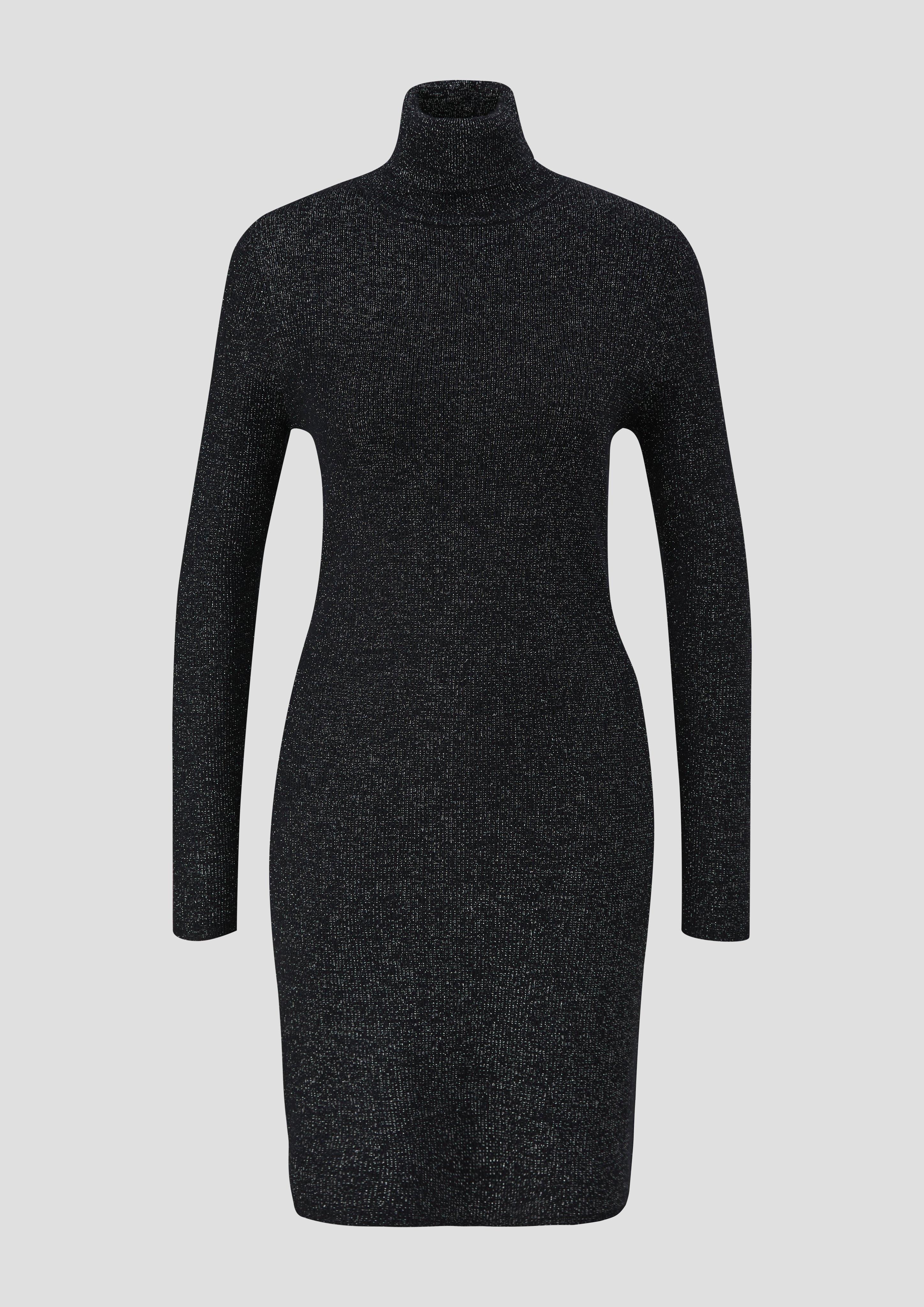 Geripptes Strickkleid mit Glitzergarn  2138156-99W0
