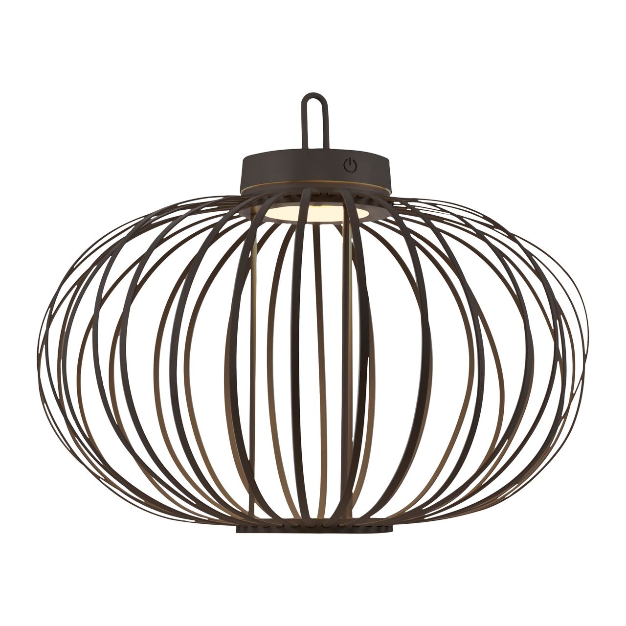 JUST LIGHT Akku Pendelleuchte AKUBA, 1x LED-Board/1,50Watt/2700Kelvin, IP44, Schwarz