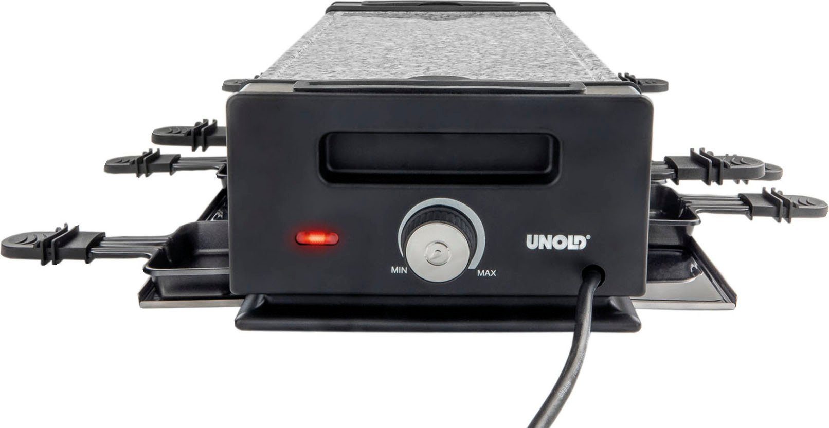 Unold Raclette Delice Basic 48760, 8 Raclettepfännchen, 1200 W