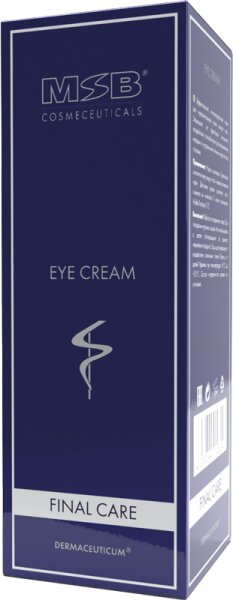 MSB Cosmeceuticals Final Care Eye Cream Augencreme