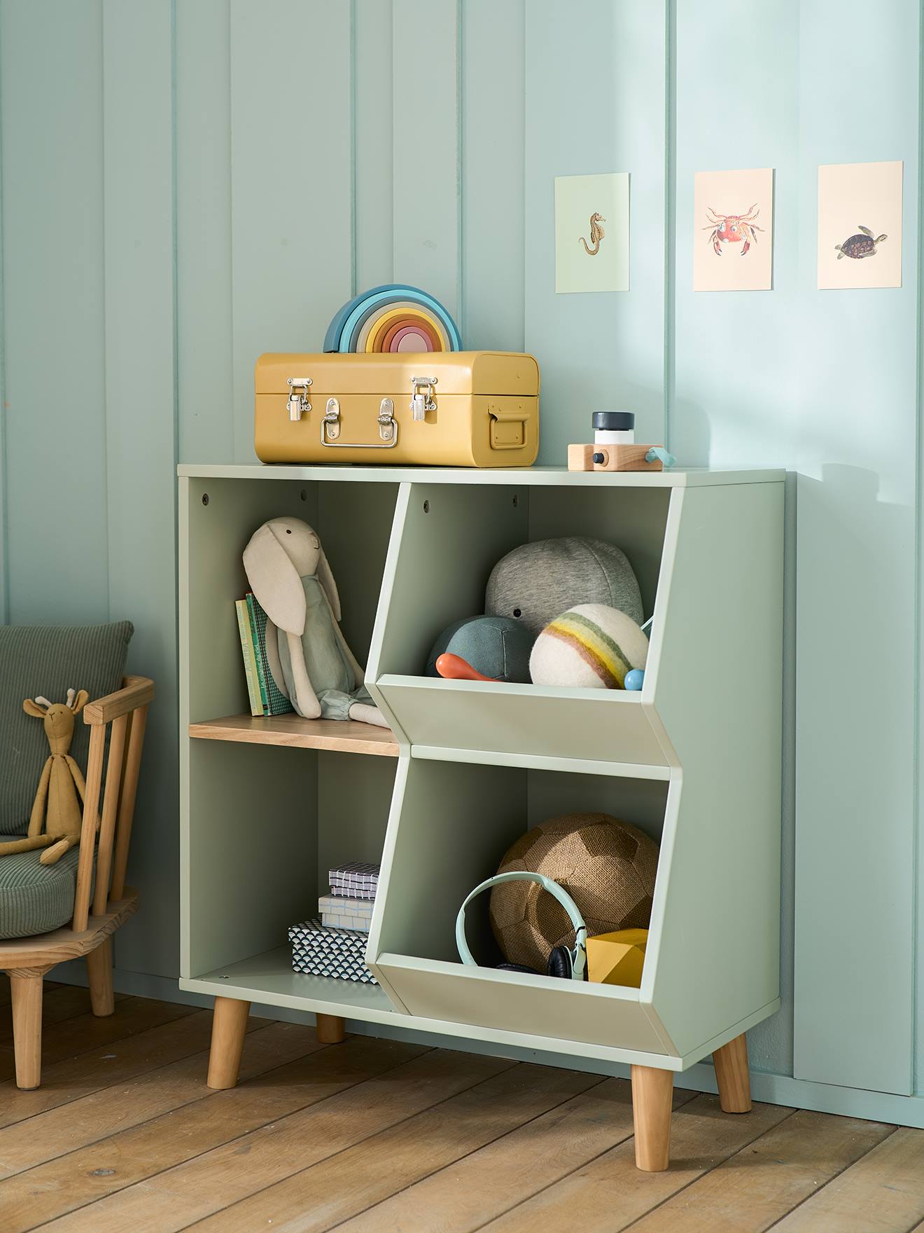 Vertbaudet Kinderzimmer Regal - grün