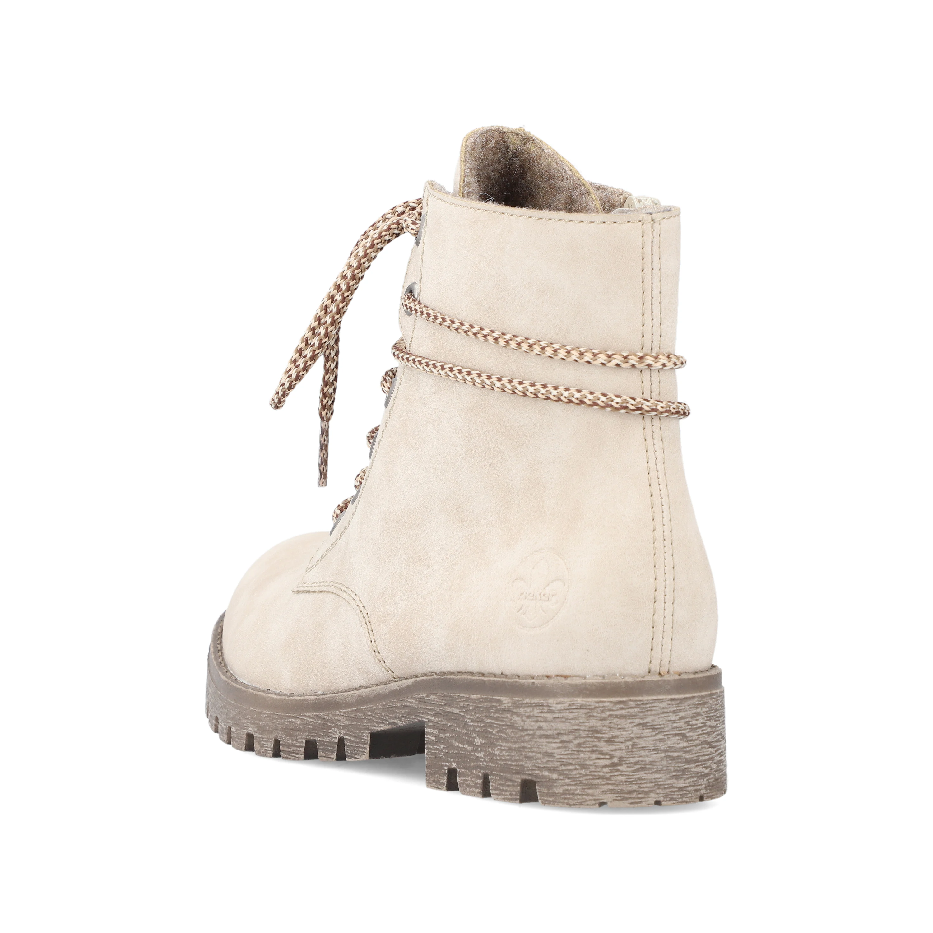 Rieker Damen Schnürstiefel hellbeige