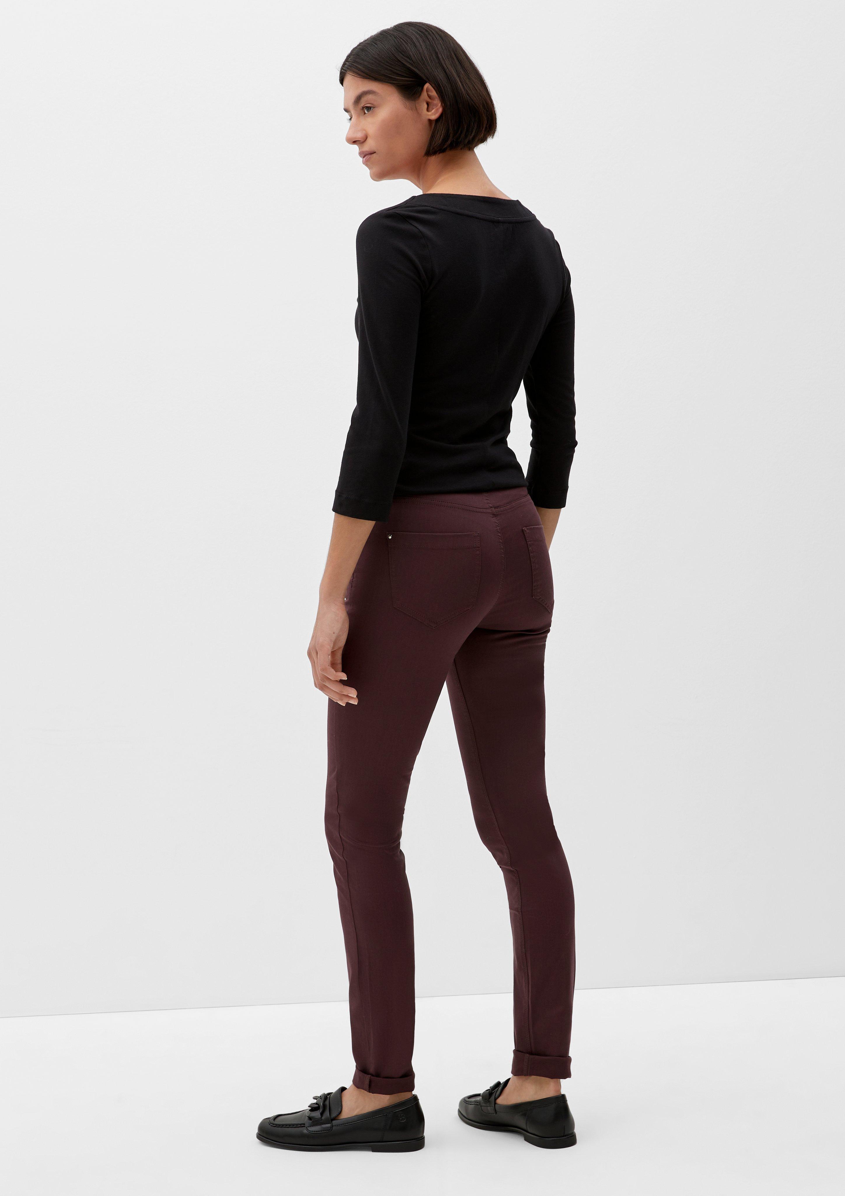 Slim: Hose aus Baumwollsatin  2122945-4989