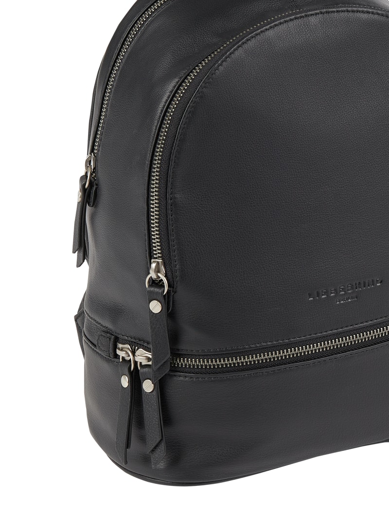 Rucksack aus Leder Modell 'Alita' in schwarz