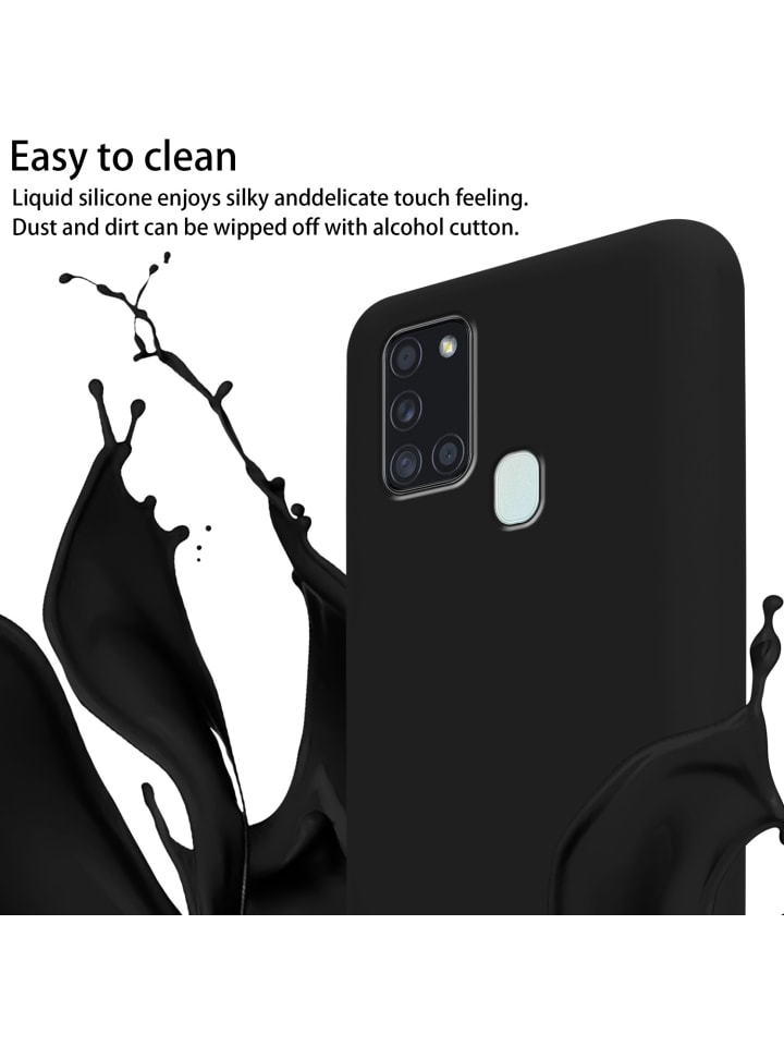 cadorabo Handykette für Samsung Galaxy A21s Hülle in LIQUID SCHWARZ günstig kaufen onesize