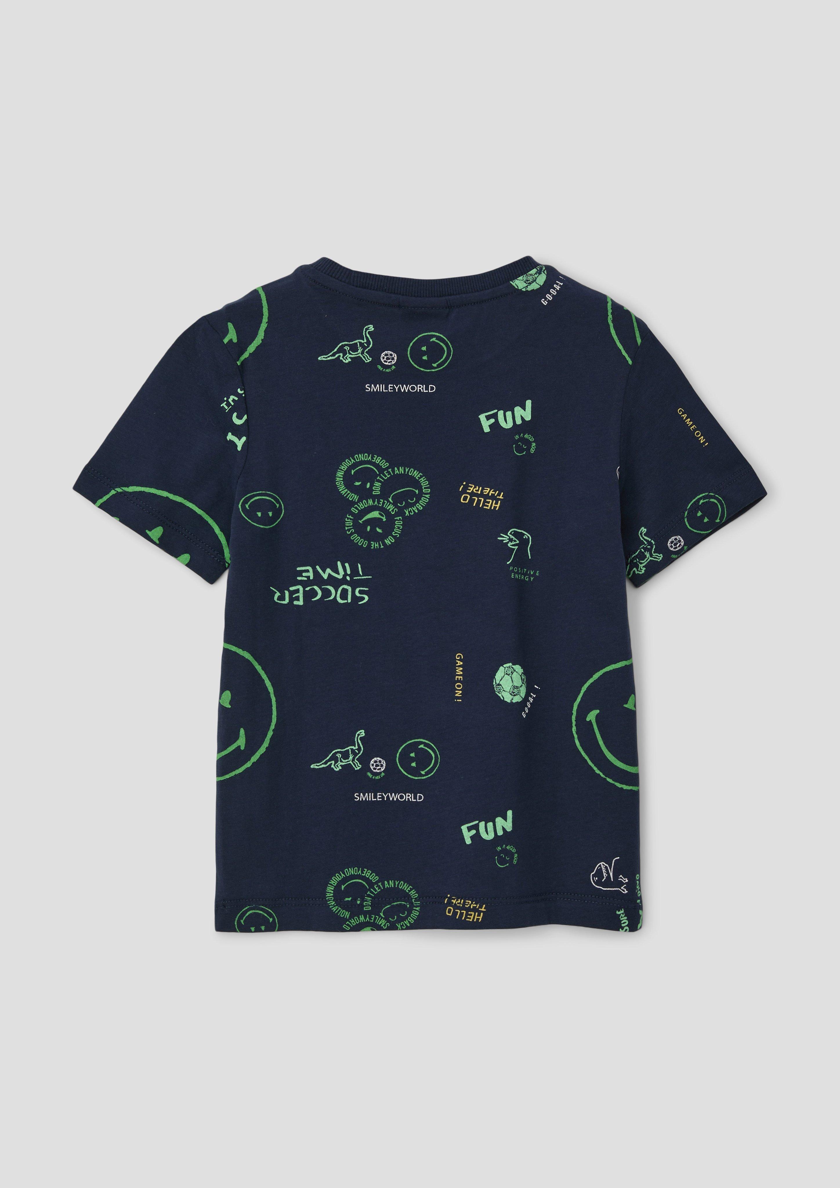 T-Shirt mit All-over-Smiley-Print  2143107-59A1