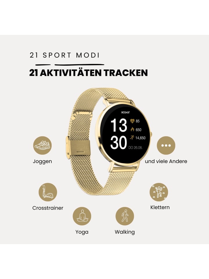 XCOAST Smartwatch SIONA 2 Nano Gold günstig kaufen onesize