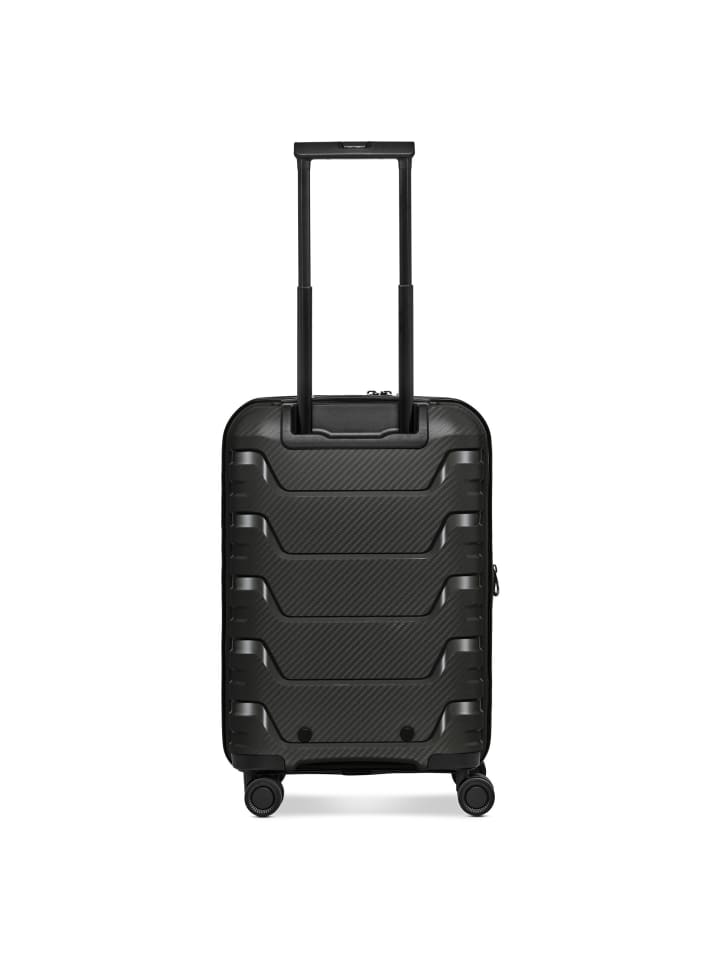 Smartbox Edition 01 4 Rollen Kabinentrolley 55 cm mit Dehnfalte in black günstig kaufen onesize
