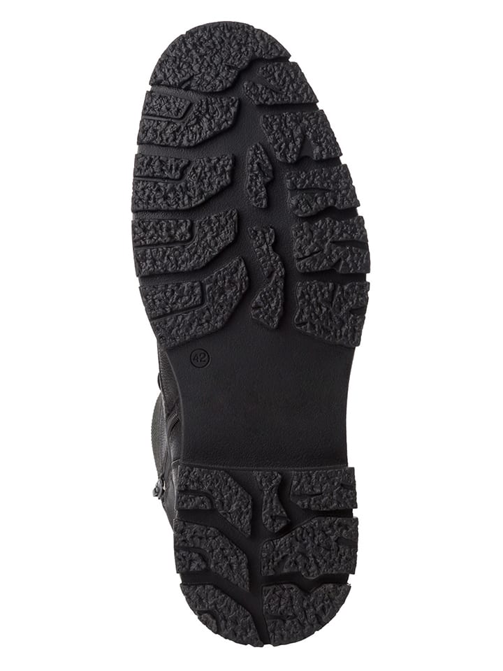 s.Oliver Leder-Boots in Schwarz günstig kaufen