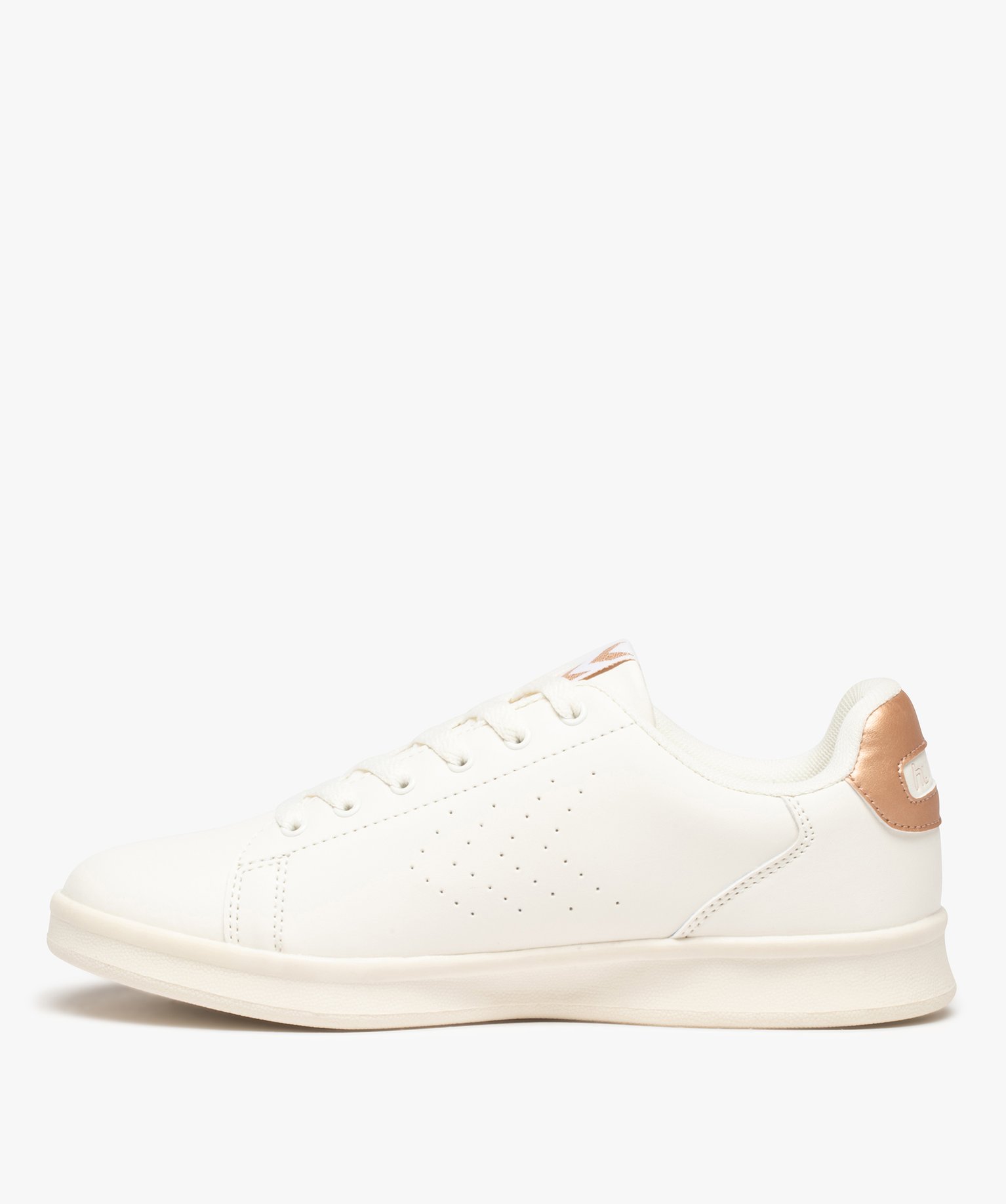 Tennis unies à lacets femme – Hummel Busan blanc | GEMO