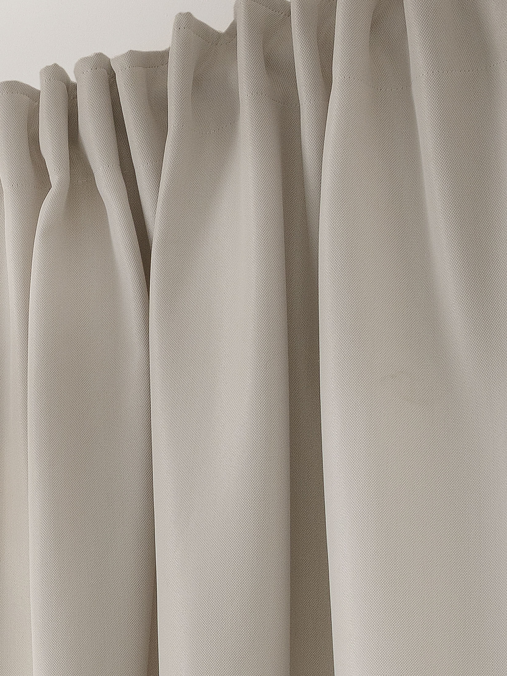 Skygge Vorhang mit Gardinenband, Beige