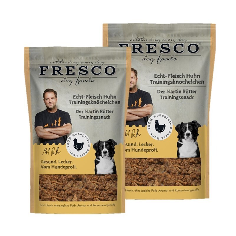 FRESCO Snacks FRESCO M. Rütter Trainingsknöchelchen 2x150g Echt-Fleisch Huhn