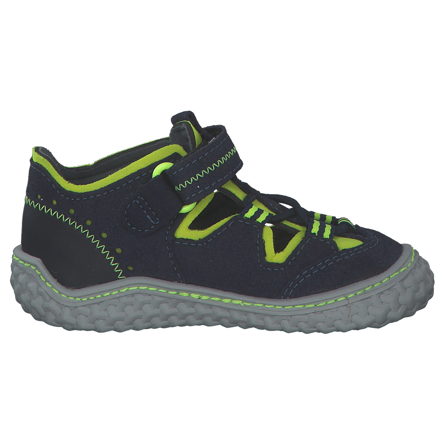 Ricosta Jerry 1700102 M, Lauflernschuhe, Kinder, ozean/neongelb