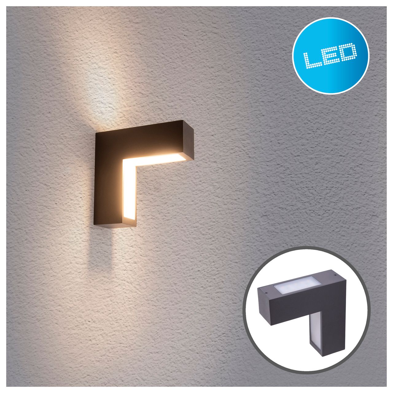 Näve Leuchten LED Außen Wandleuchten 