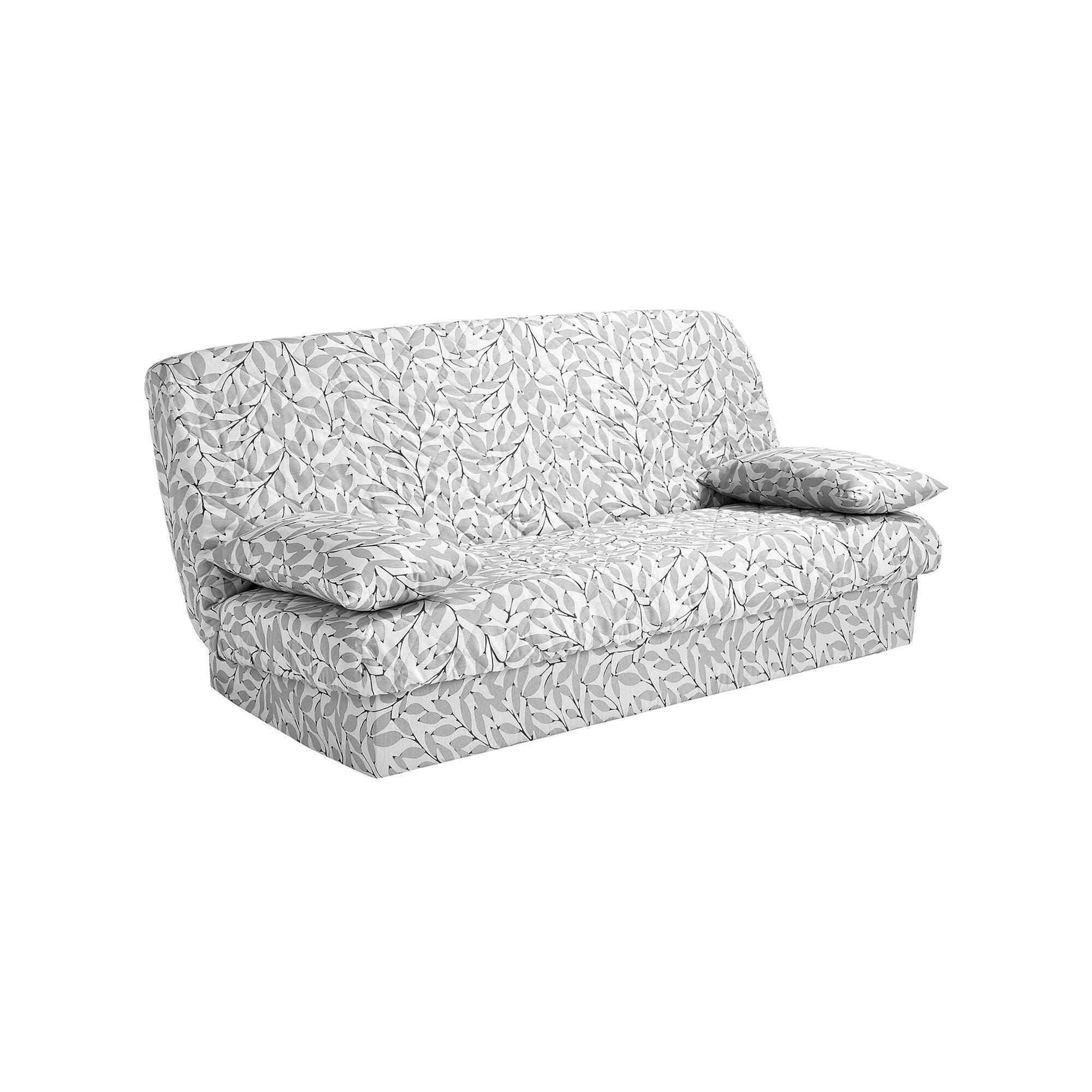 Housse de coussin imprimé feuilles
