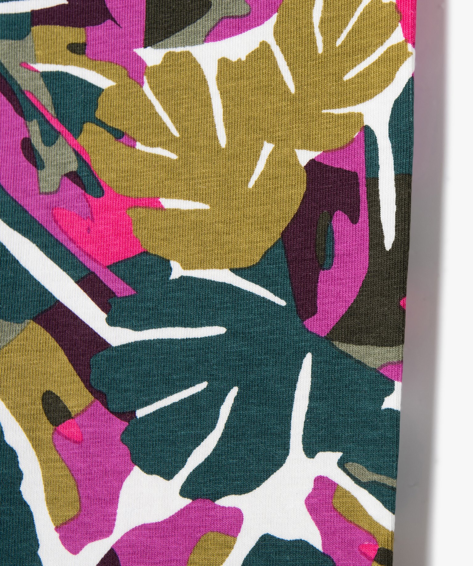Leggings imprimé en coton extensible fille multicolore | GEMO