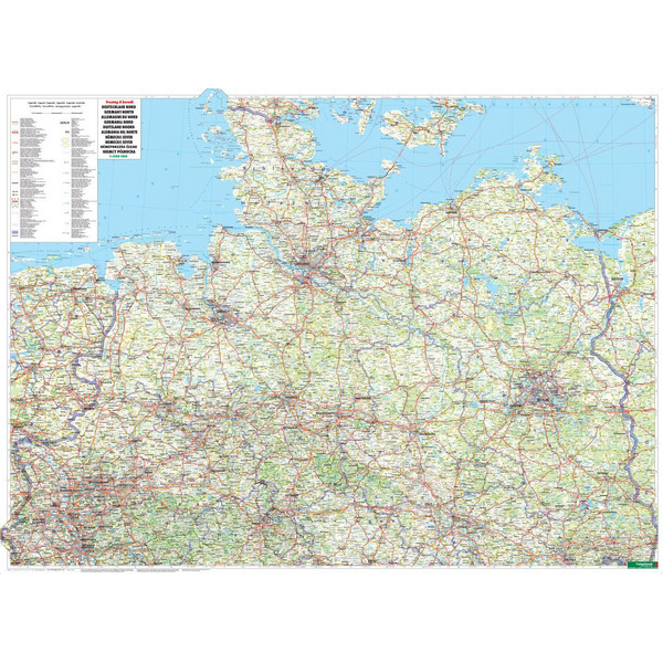 Deutschland, Autokarte 1:500.000 - Straßenkarte