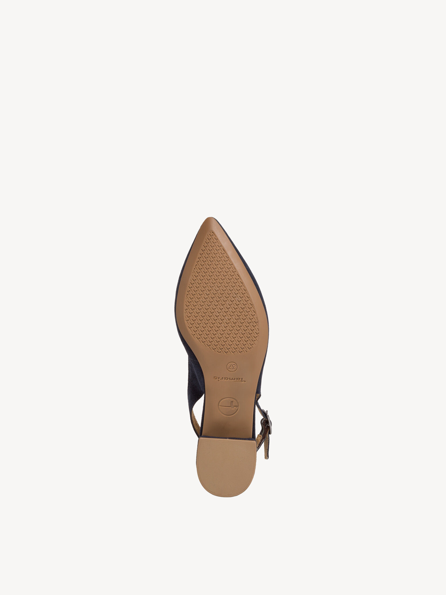 Escarpin en cuir - bleu