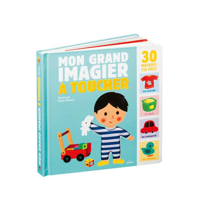 Livre Mon grand imagier à toucher - Milan Jeunesse
