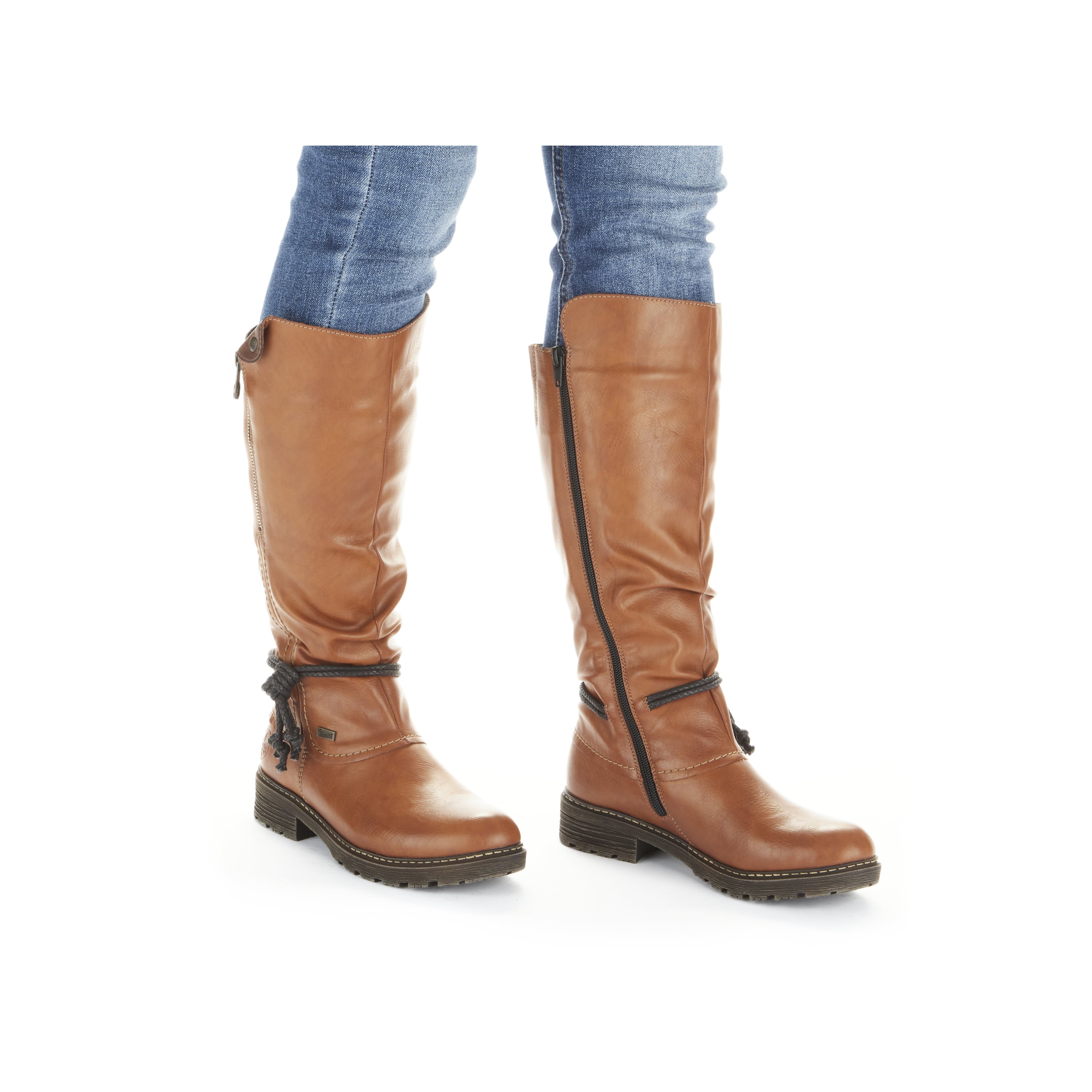 Rieker Damen Hochschaftstiefel karamellbraun