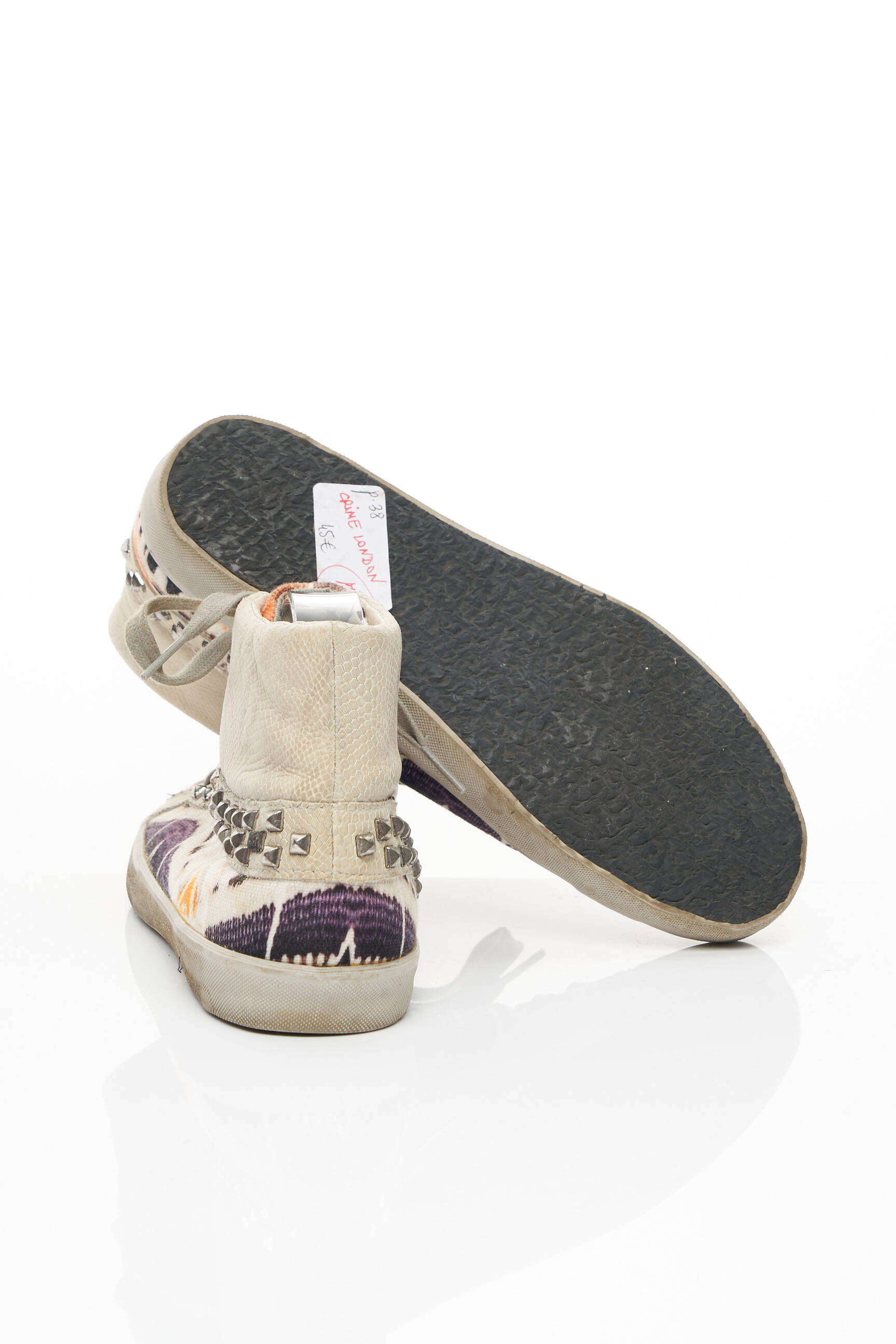 Crime London Baskets Femme couleur beige