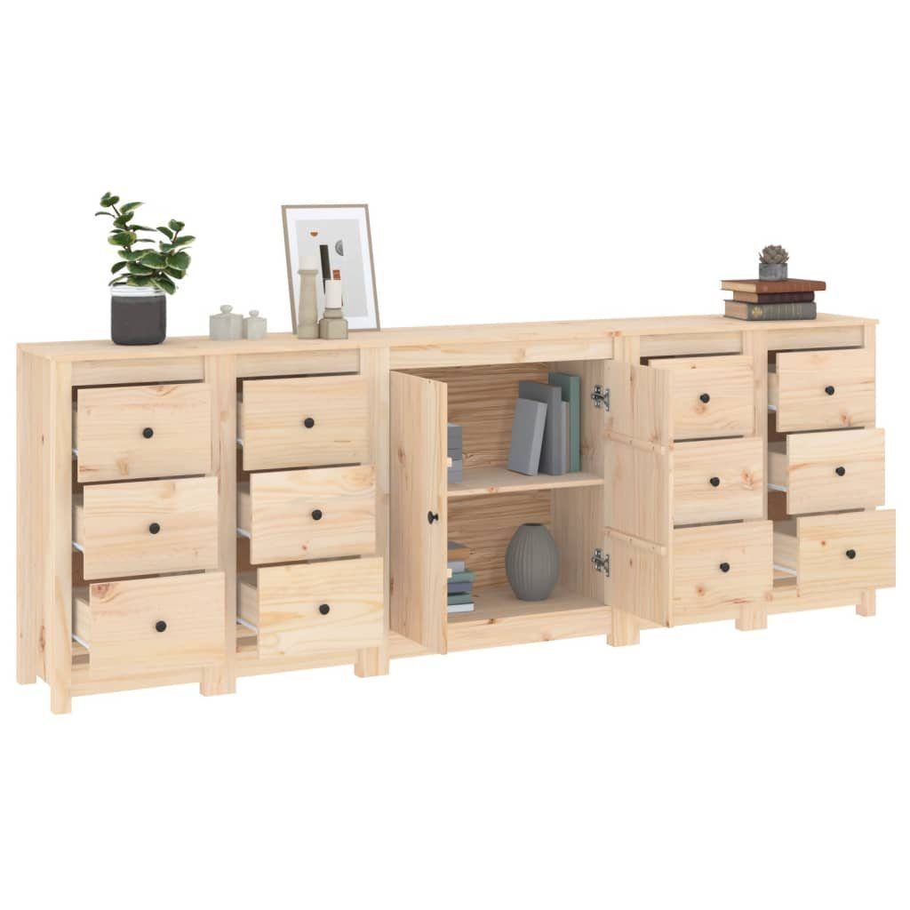 vidaXL Sideboard Sideboard 230x35x80 cm Massivholz Kiefer (1 St)