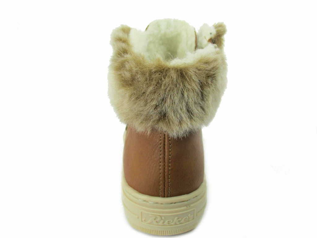 RIEKER Schnür-Stiefeletten braun