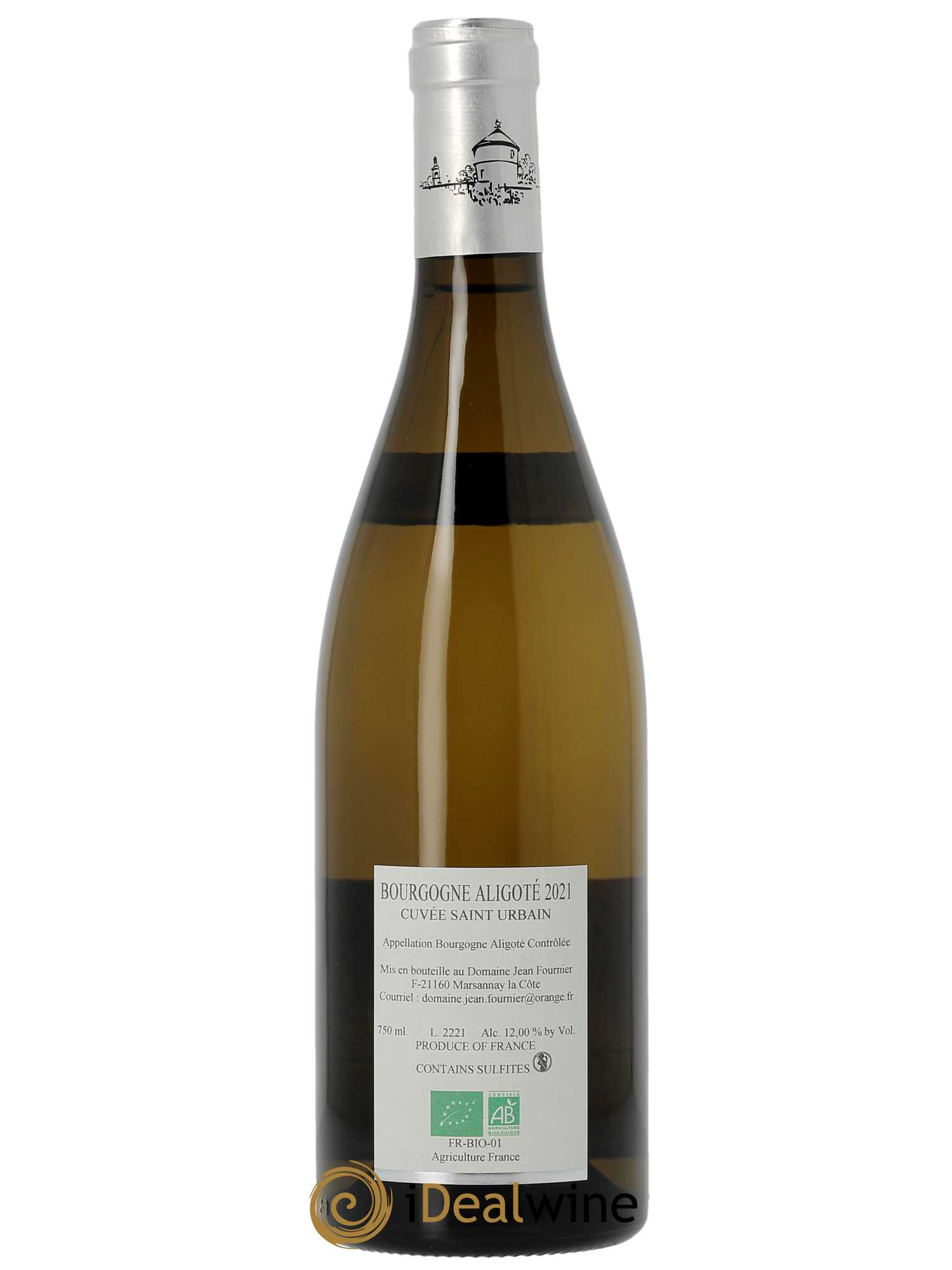 Bourgogne Aligoté Saint-Urbain Jean Fournier (Domaine)  2021 - Lot de 1 Bouteille