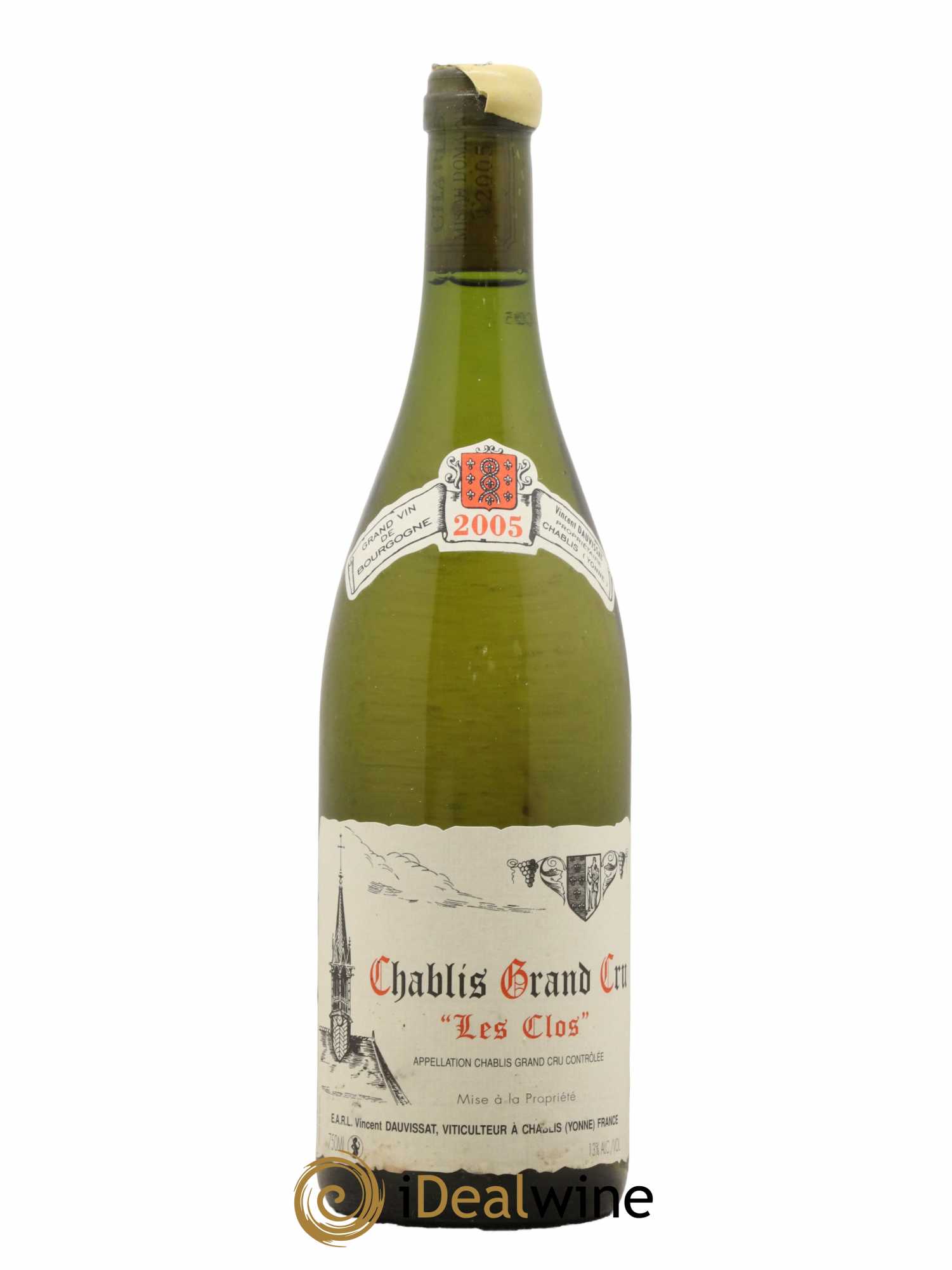 Chablis Grand Cru Les Clos Vincent Dauvissat (Domaine)  2005 - Lot de 1 Bouteille