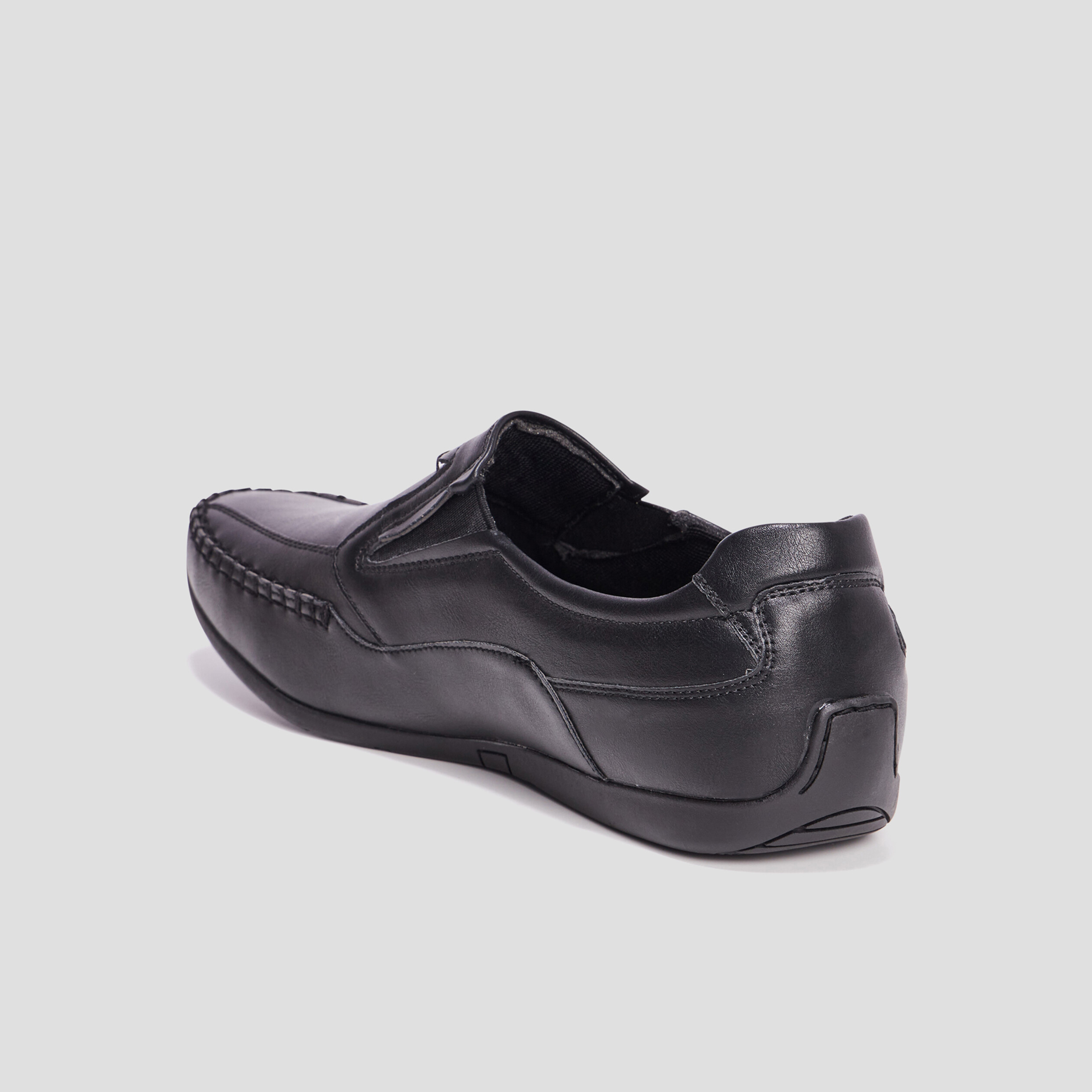 Chaussures bateau noir homme | La Halle