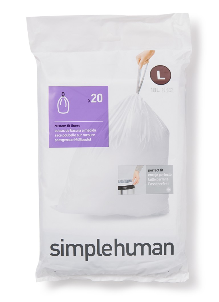 Saci de gunoi Simplehuman, mărimea L, 18 l, 100 buc.