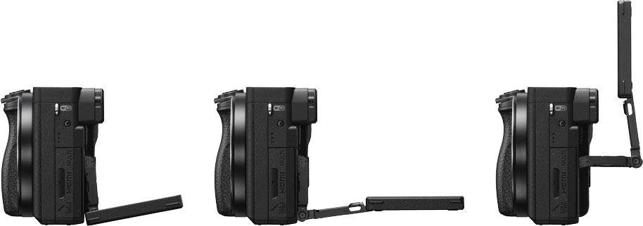 Sony ILCE-6400B - Alpha 6400 E-Mount Systemkamera (24,2 MP, 4K Video, 180° Klapp-Display, NFC, nur Gehäuse)