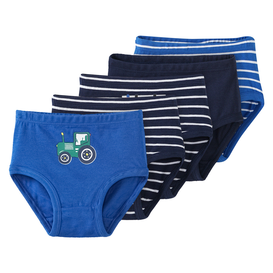 5 Baby Slips in verschiedenen Dessins