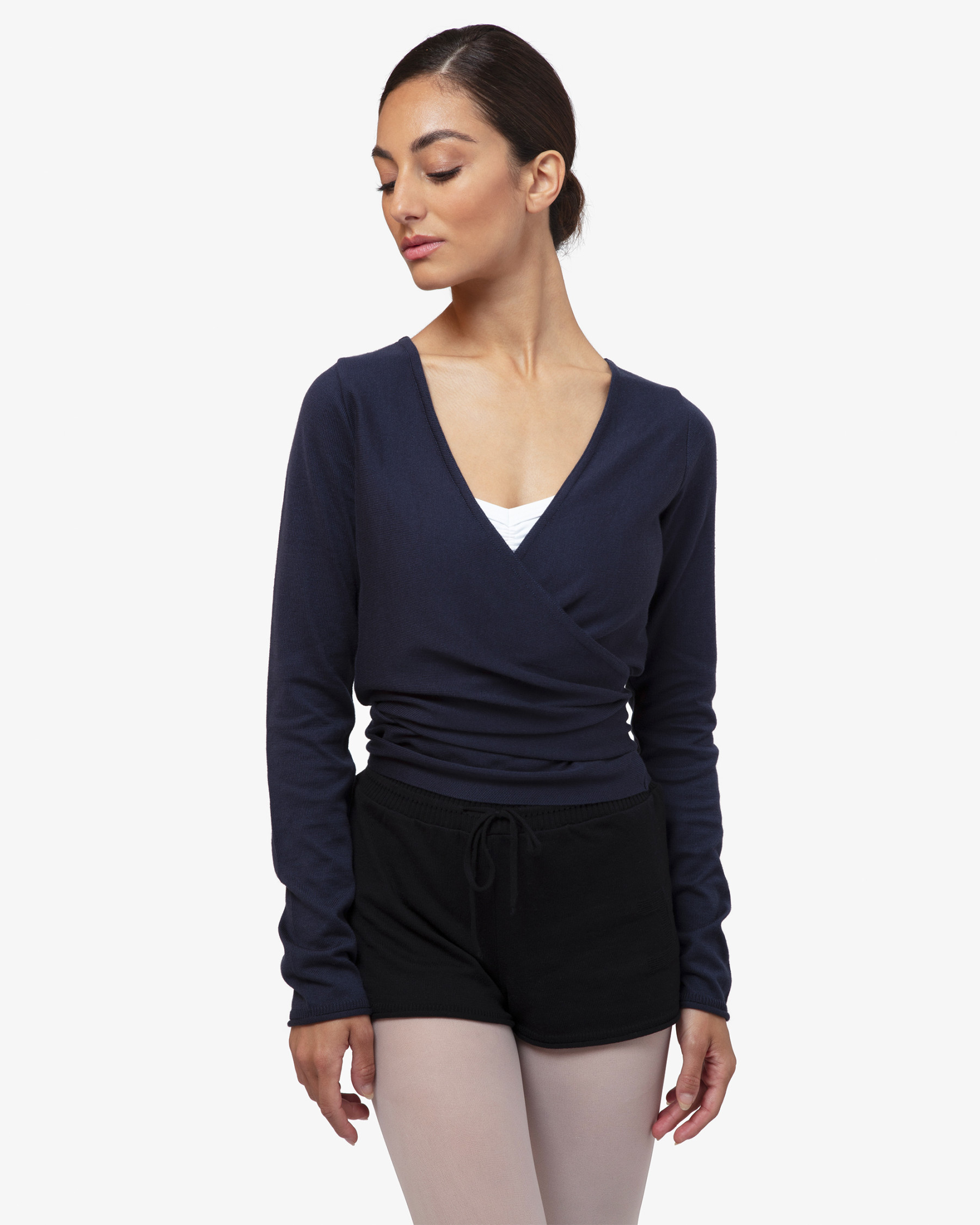 Knitted wrap-over
